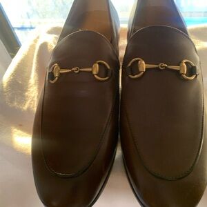 Gucci Brown Jordaan Loafers